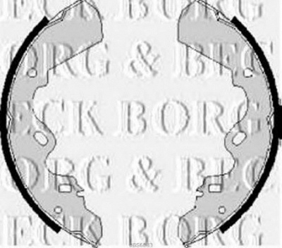 BORG & BECK bbs6083 -  Комплект тормозных колодок